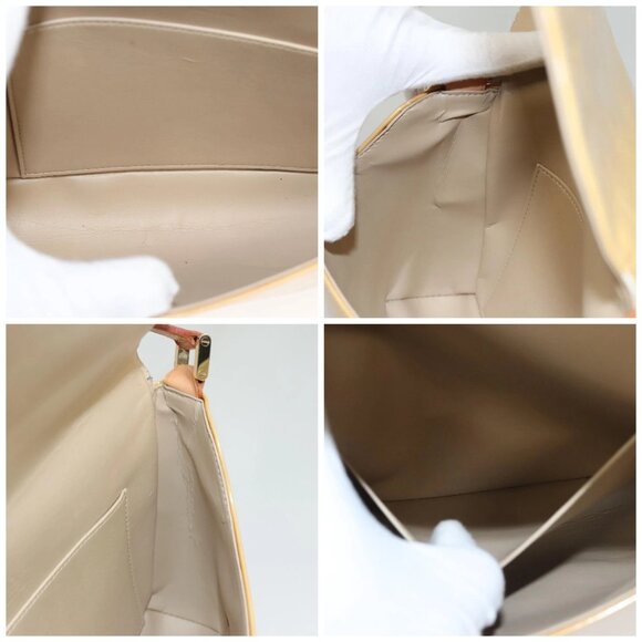 LOUIS VUITTON Monogram Vernis Thompson Street Bag Beige M91301 LV Auth 120587 - Picture 16 of 16